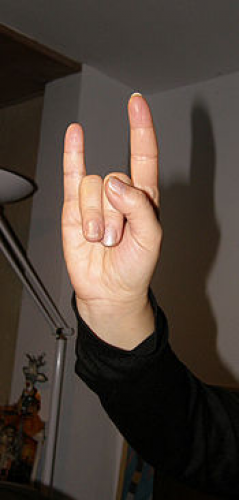 Sign of the horns