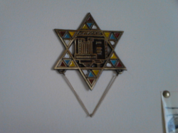 Star of David with Old Jerusalem Temple