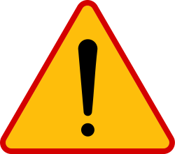 General Warning Sign - Poland